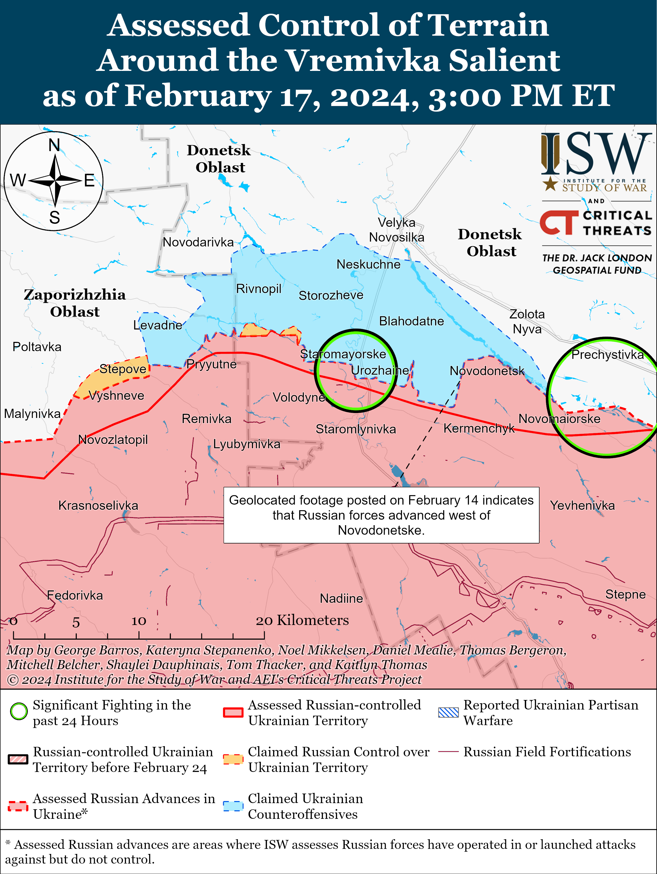 ISW Blog Russian Offensive Campaign Assessment February 17 2024   Vremivka Salient Battle Map Draft February 17%2C 2024 